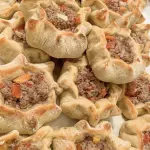 Esfiha Aberta de Carne 8 pontas