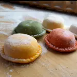 Ricota, raspas de limão e hortelã