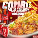 COMBO POLLO CAMARÓN+PAPAS+GASEOSA 1.