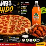 Pizza jumbo + ord,alitas ref.2l grat