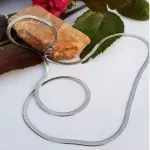 Cadena de acero inoxidable plana