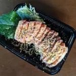 SASHIMI SALMAO SEMI GRELHADO