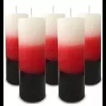 Vela 7 Dias TRICOLORES 50 mm 250g/260g