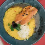 RISOTTO CON SALMÓN DE MARACUYA