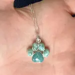 Cadena con Dije de Huella plata 925