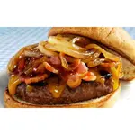 X-Bacon com hambúrguer de picanha Cebola e molho especial