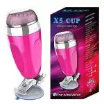 MASTURBADOR LANTERNA C/VENTOSA X5 CUP ROSA