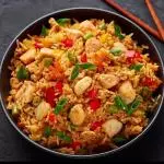 Schezwan Pork Fried Rice