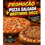PROMO pizza salgada+ broto doce