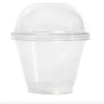 vaso pet 9oz c/tapa cupula domo
