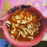 Pozole rojo Vegano