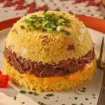 Cuscuz de cupim desfiado