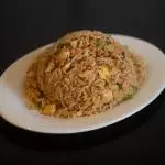 Arroz chaufa de pollo asado