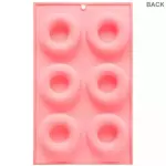 Molde silicone Donas 6 Cavidades