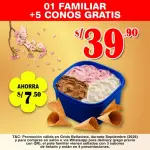 01 Pote Familiar + 5 conos Gratis