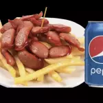Salchipapa Personal + Bebida en lata