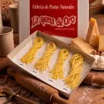 Tallarines de huevo y crema