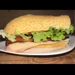sanduiche natural bacon - gergelim