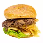 Hamburguesa Mechada