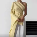 Blusa amarilla con manga