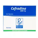 CEFRADINA 500MG CAJA X24 CAPSULAS