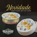 QUEIJO RECHE/DAMASCO AVELÃ/ METADE