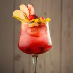 Soda de frutos rojos