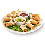 Flautas de Carne Deshebrada y pollo