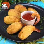 CAMARÃO EMPANADO COM CATUPIRY