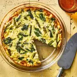 Quiche de ricota com espinafre