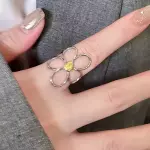 Anillo flor plata