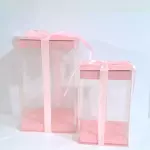 Caja acetato moño pño rosa RG504