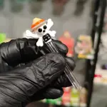 Piteira de Vidro Jolly Roger 6mm