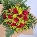 A011 Ramalhete com 12 rosas Redondo