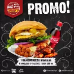 Hawaiana+4boneless/alitas+coca355ml