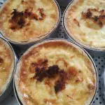 Quiche frango com queijo