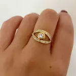 Anillo ojo turco talla 17