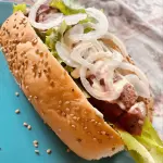 Hot Dog con cebolla