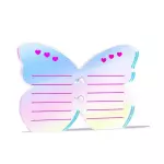 Tabla de acrilico en forma mariposa