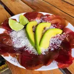 Bresaola parmesano y limón