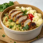 Keto Chicken & Cauliflower Rice Bowl