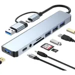Hub Concentrador USB C 8 en 1