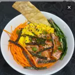 Poke salmão c/Creeam Cheese e manga