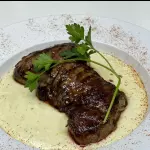 CORTE EN SALSA DE TRES QUESOS