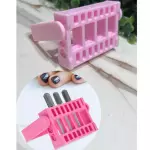 Porta Brocas Quadradinho Rosa