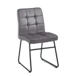Silla Barcelona Gris Base negra