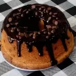 Bolo Cenoura Cobertura de Ganache