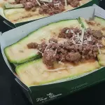 Lasanha de abobrinha à bolonhesa