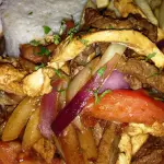 Lomo saltado de pollo