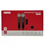 MICROFONE DUPLO S/FIO TOMATE MT-2301